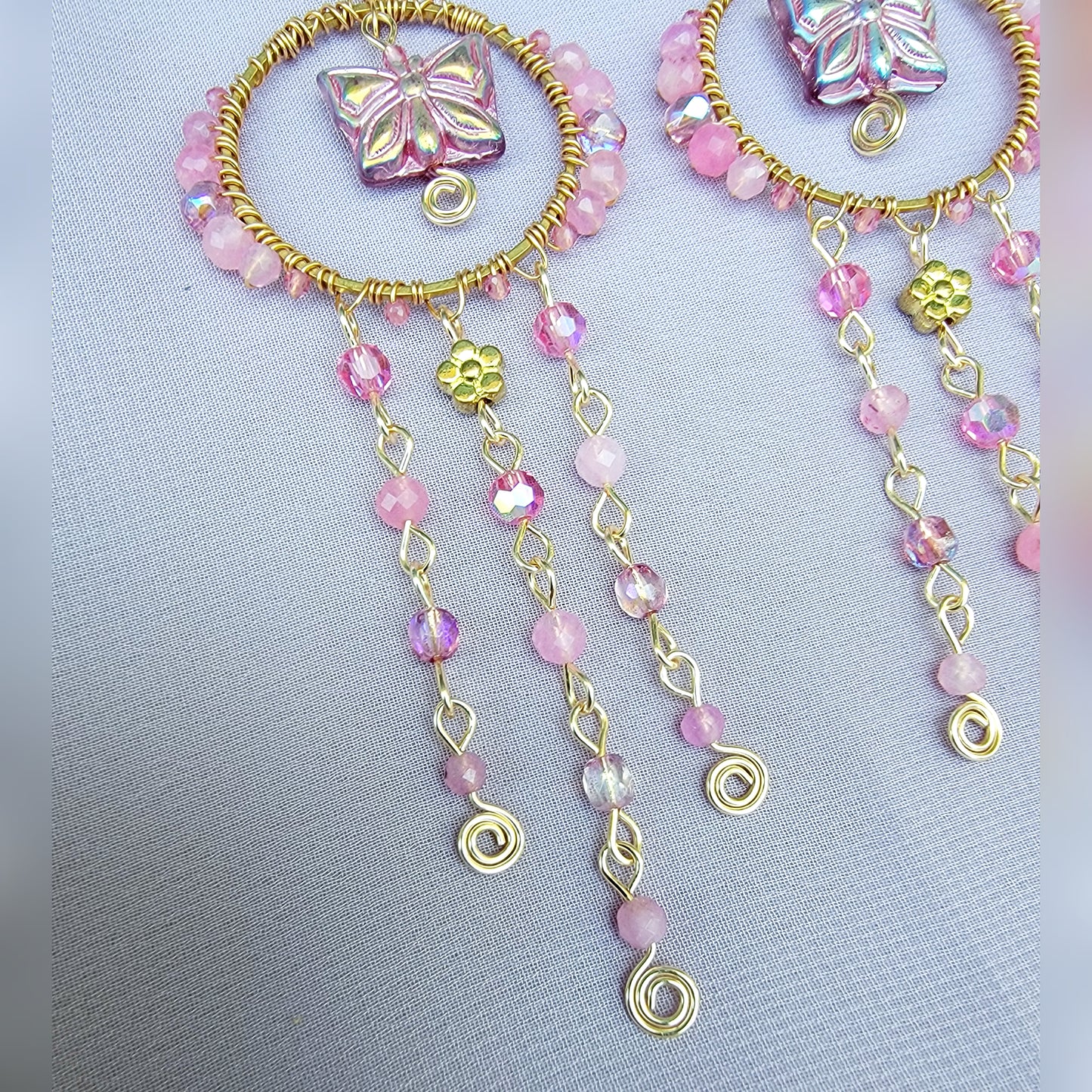 Crystal Butterfly Earrings