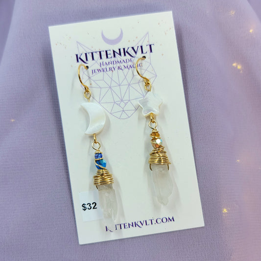 Celestial Quartz Earrings