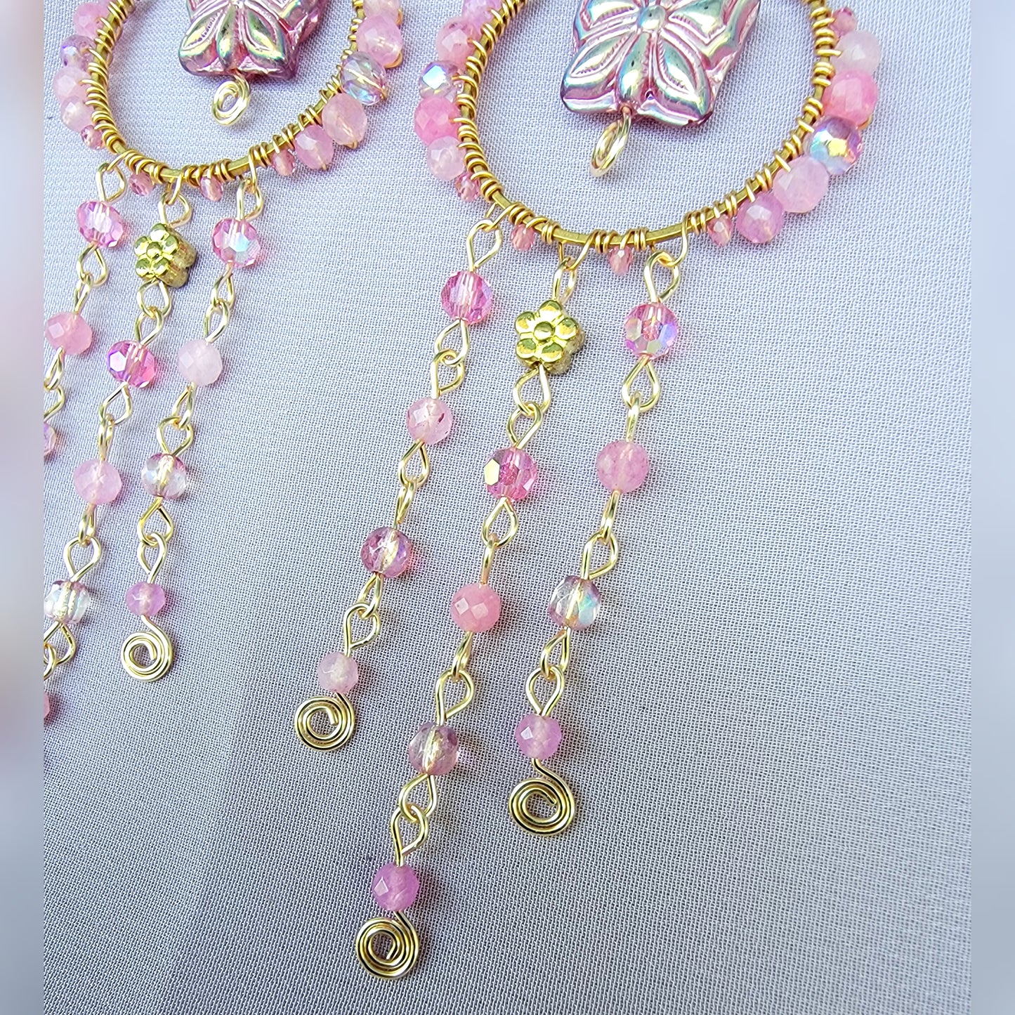 Crystal Butterfly Earrings