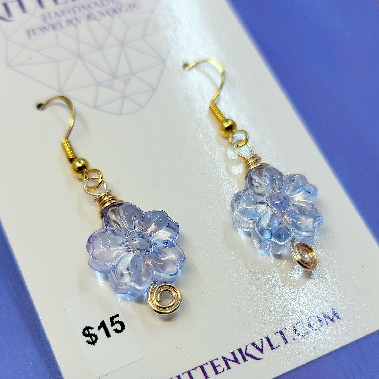 Dainty Ethereal Flower Earrings