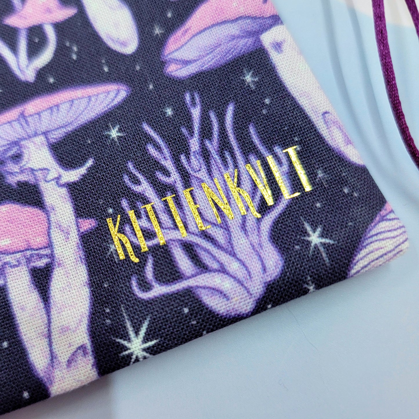 Mystical Witchy Mushroom Crystal Pouch