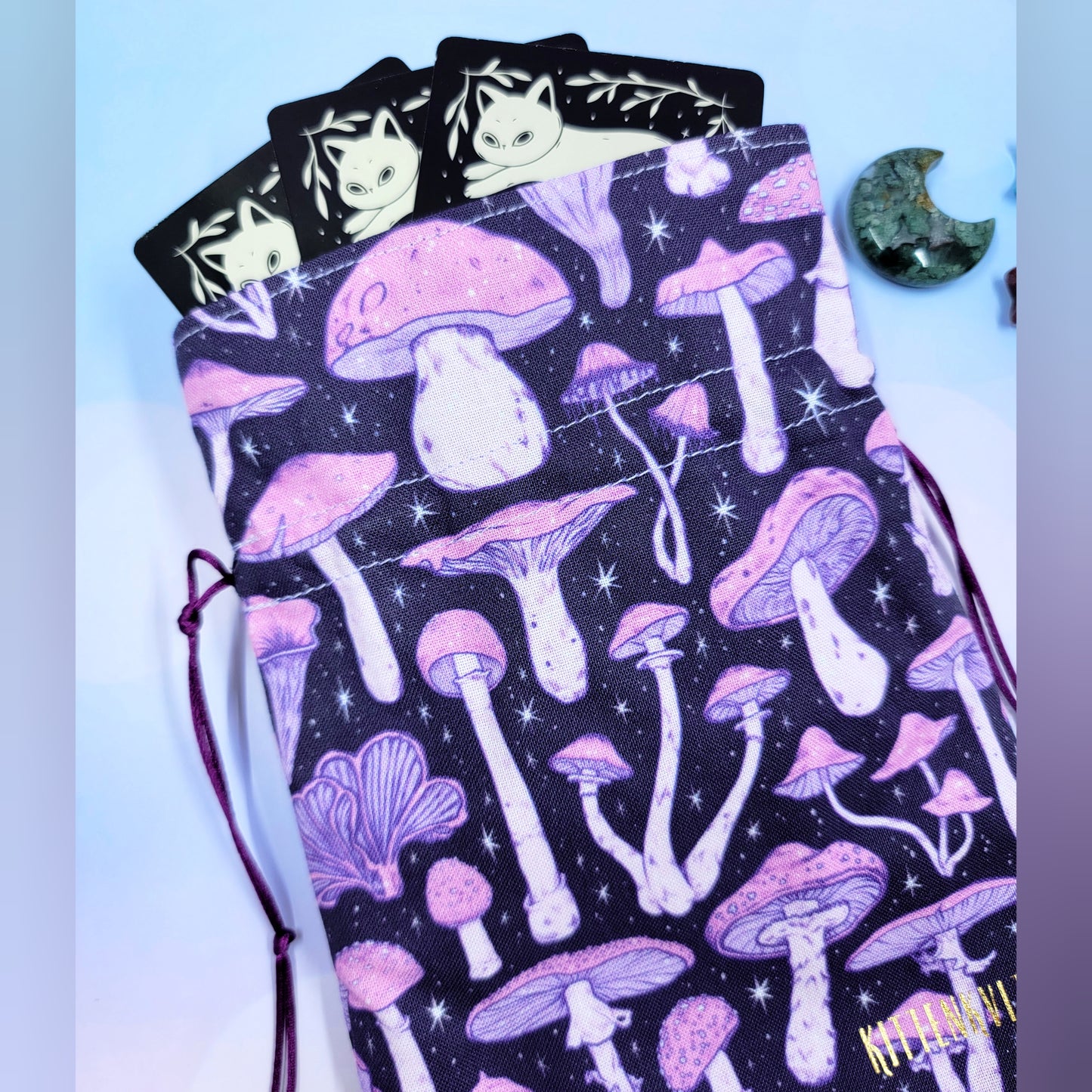 Witchy Mystical Mushroom Trinket Pouch