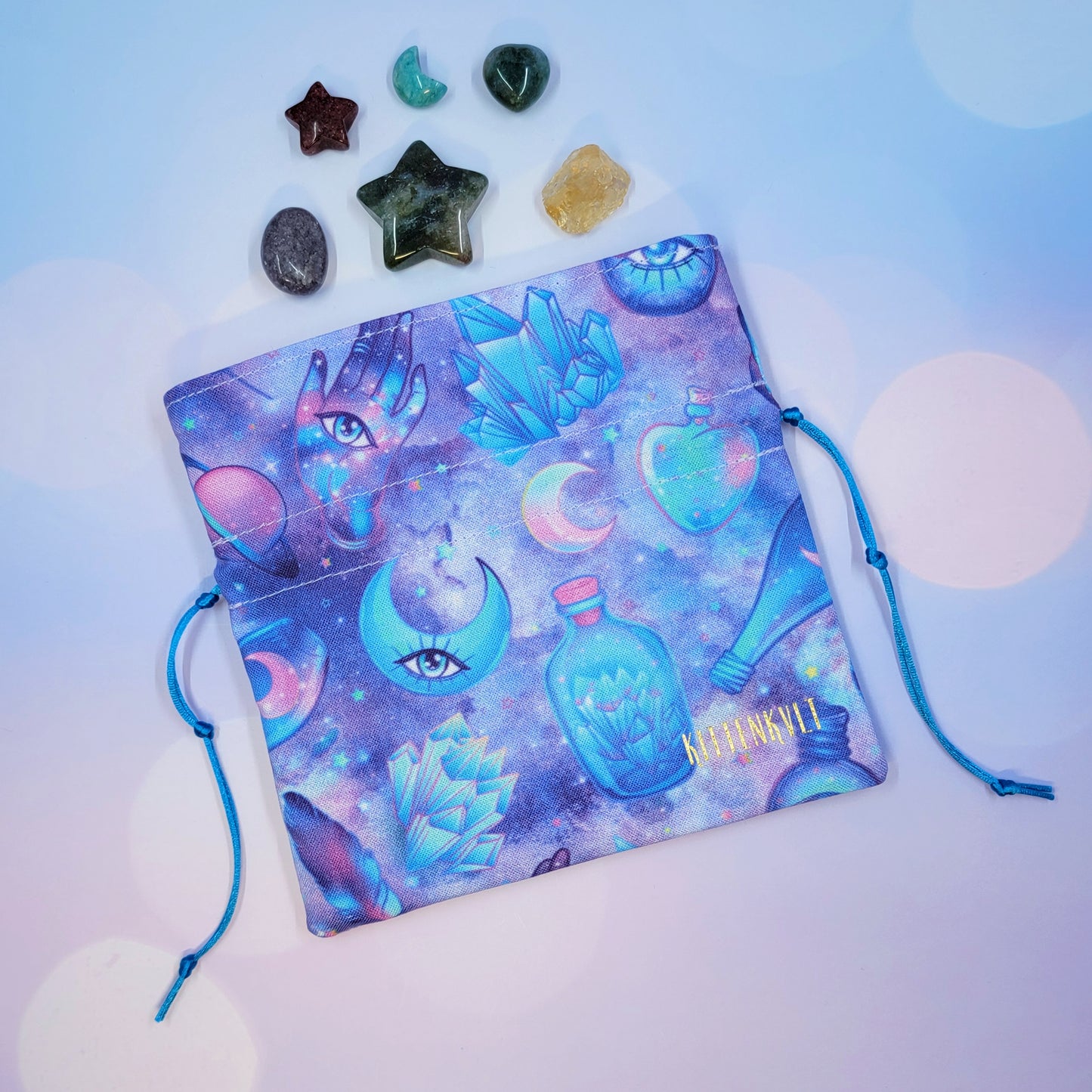 Mystical Witchy Ethereal Pastel Goth Crystal Pouch