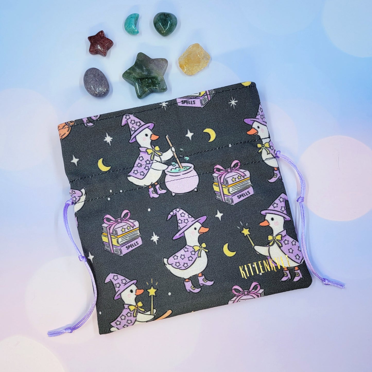 Magical Witchy Goose Crystal Pouch