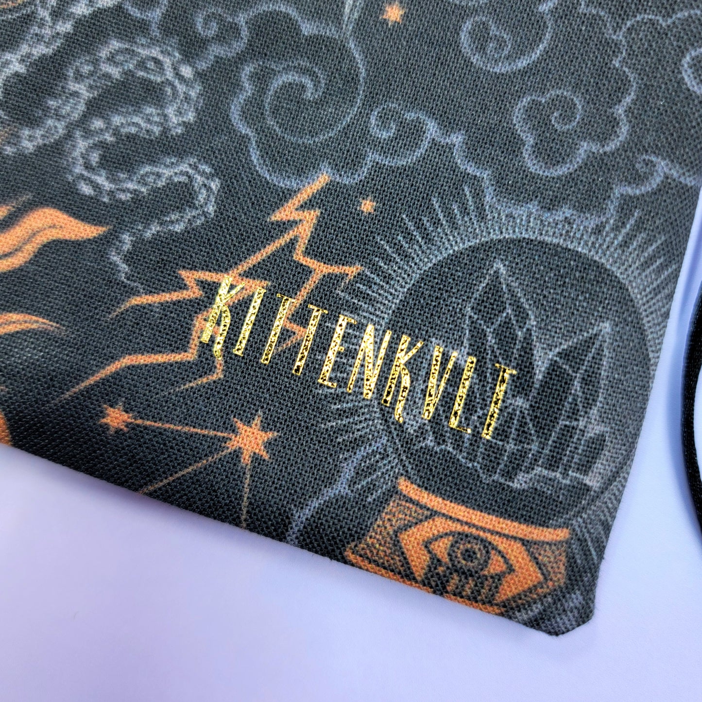 Mystical Witchy Gothic Hairless Sphynx Cat Crystal Pouch