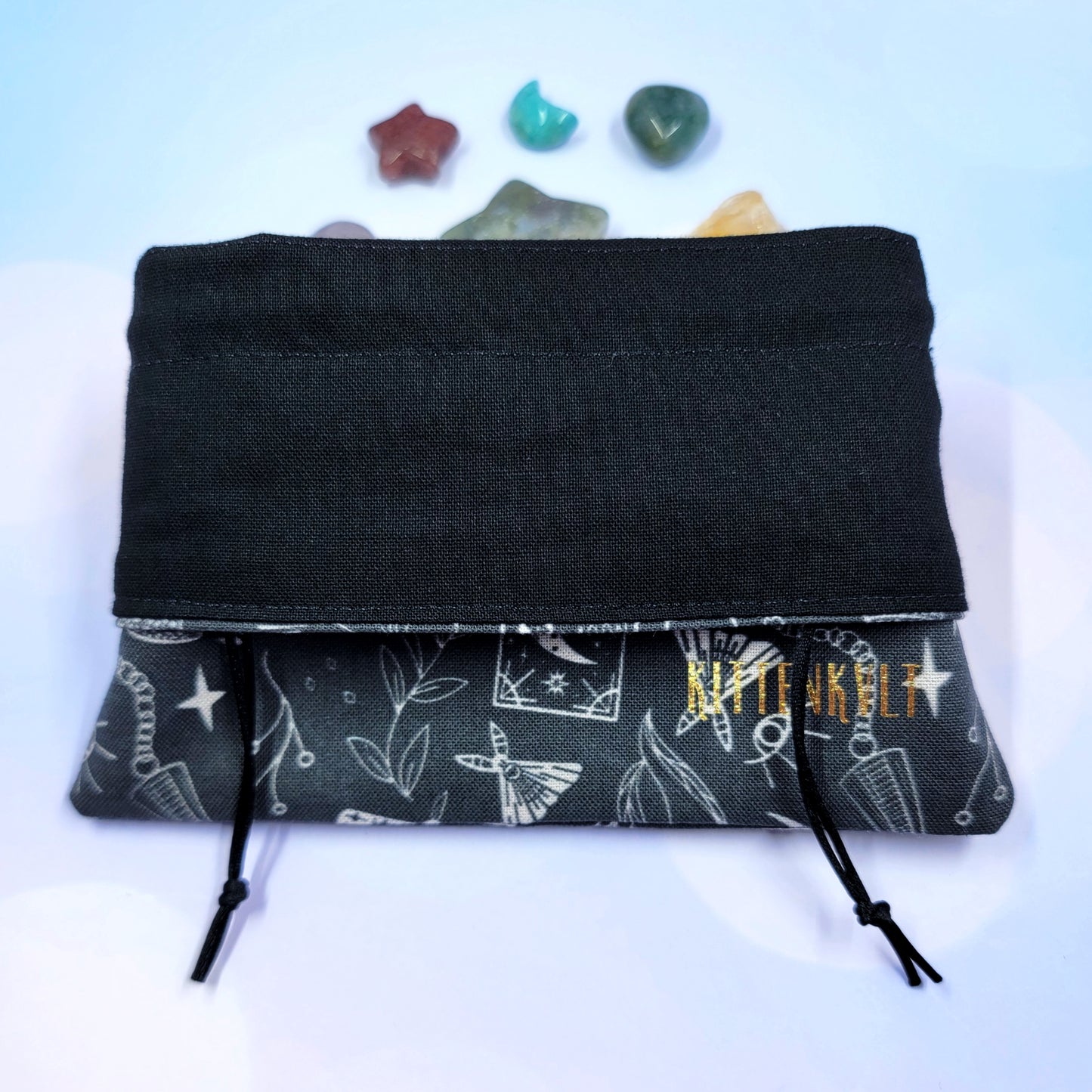 Divination Witch Mystical Goth Crystal Pouch