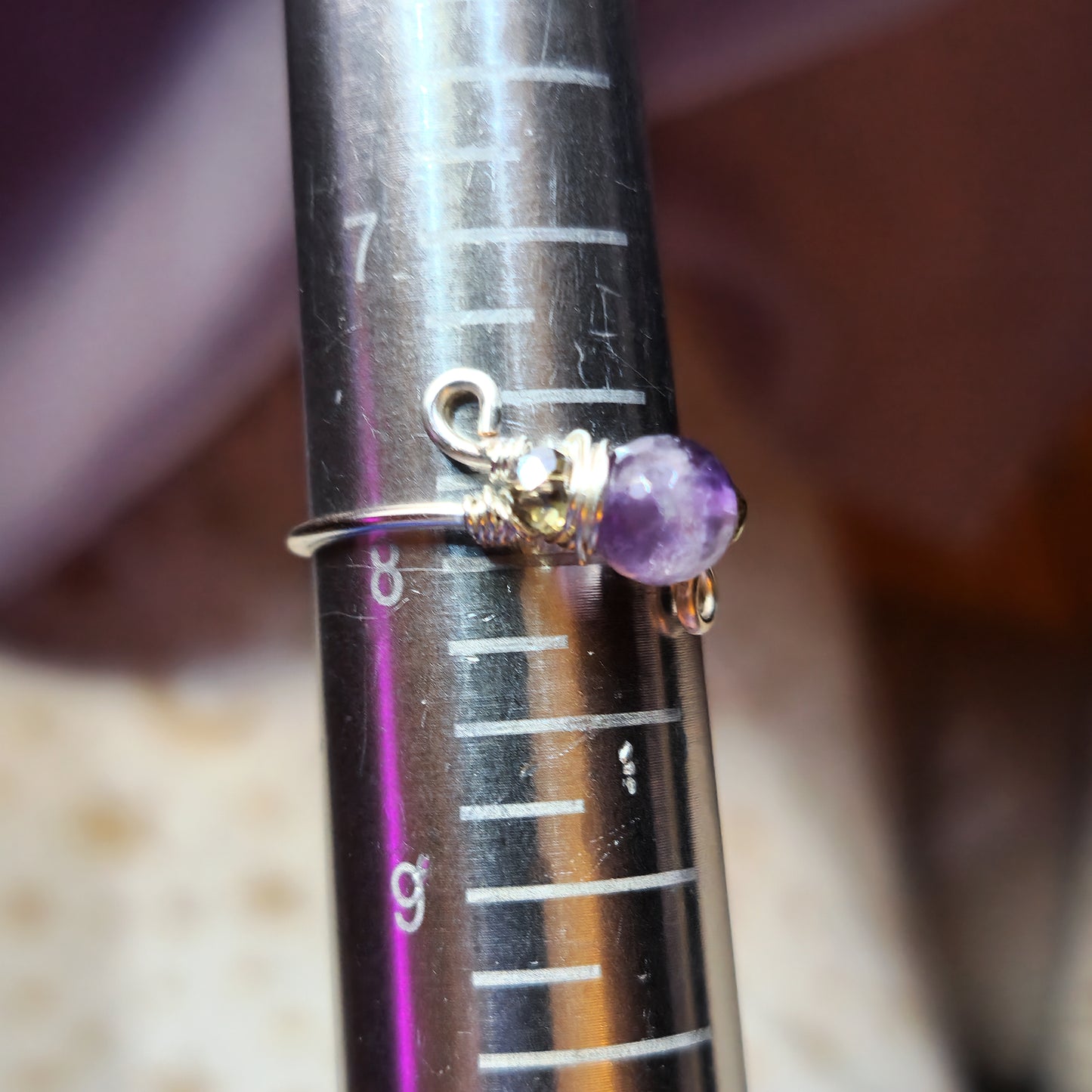 Mystical Witchy Fairy Amethyst Ring