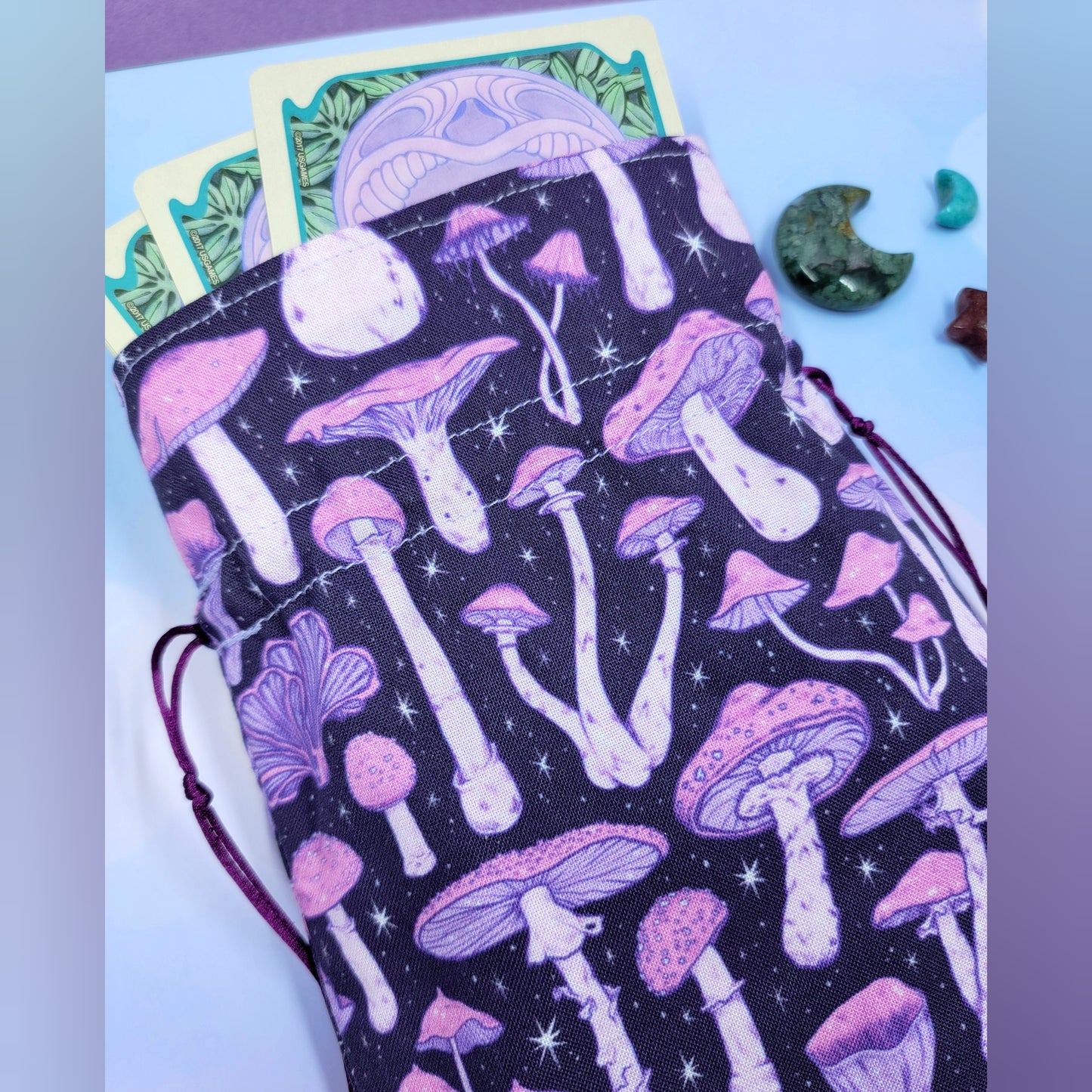 Mystical Witchy Mushroom Tarot Pouch
