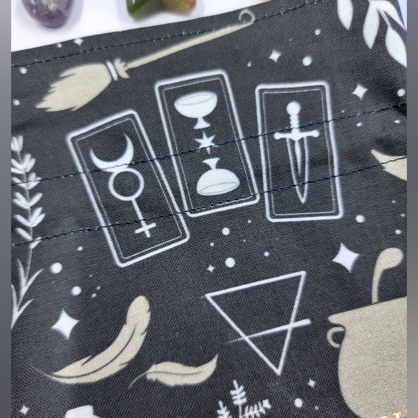 Divination Witch Mystical Whimsy Goth Crystal Pouch