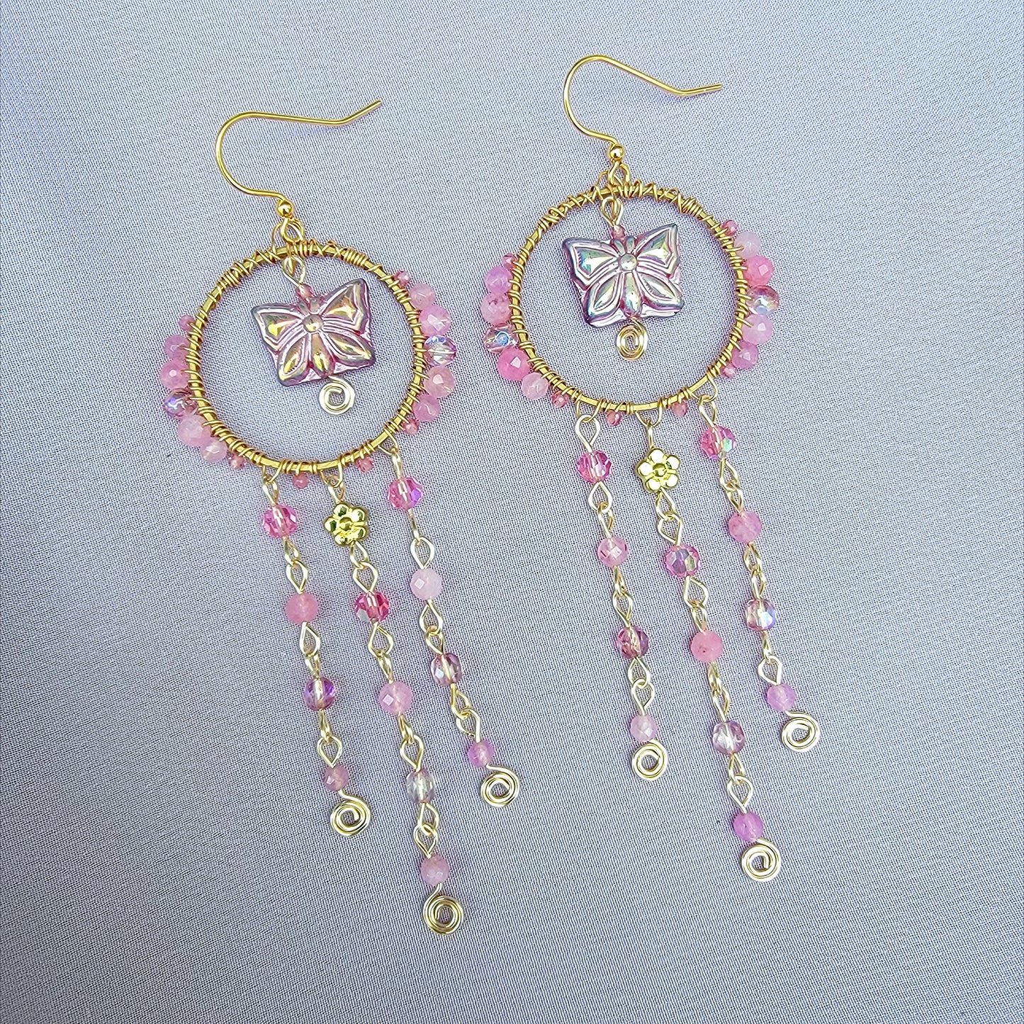 Crystal Butterfly Earrings