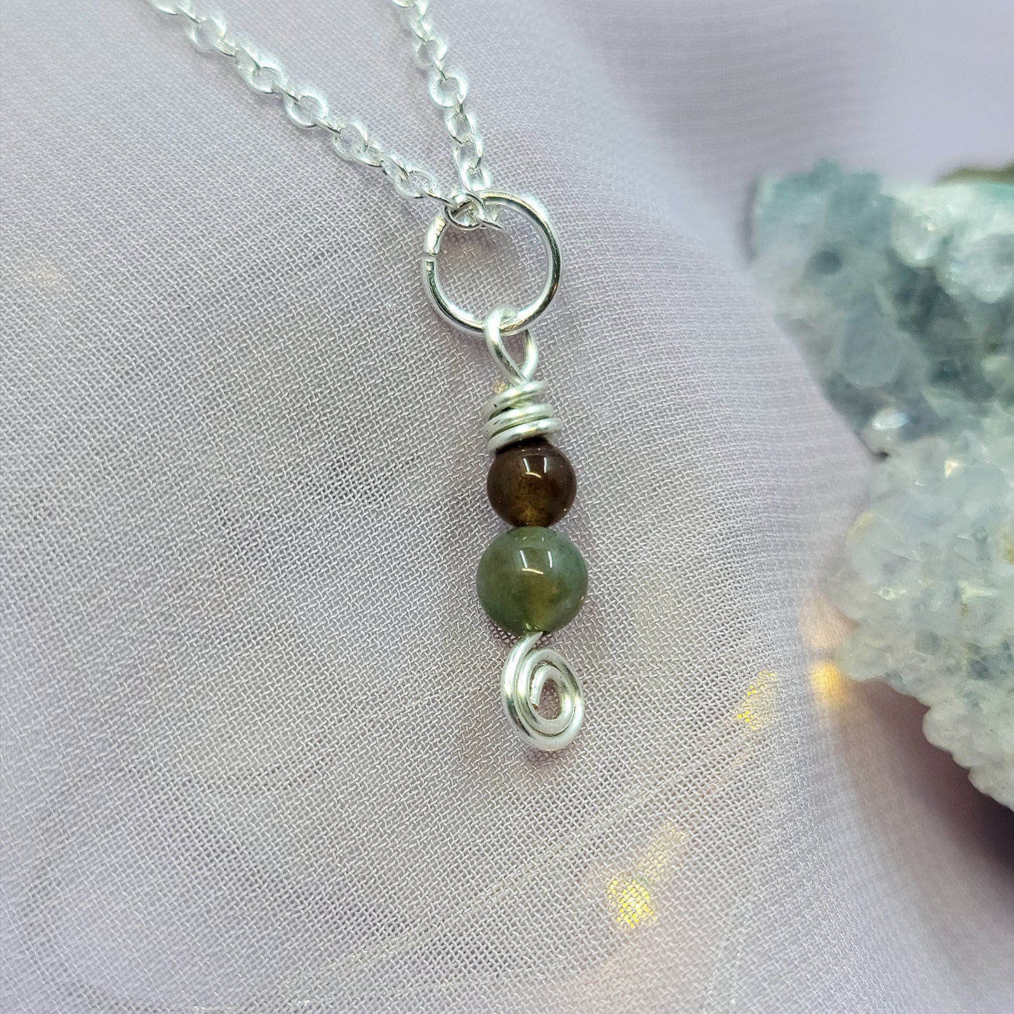 Dainty Ocean Jasper Necklace