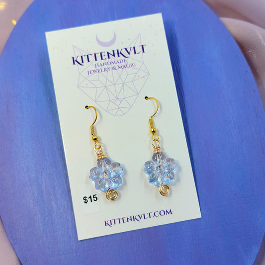 Dainty Ethereal Flower Earrings