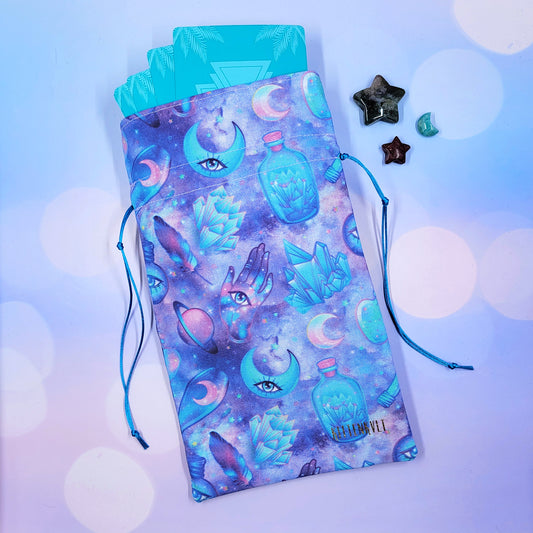 Witchy Mystical Pastel Ethereal Cosmic Celestial Tarot Pouch