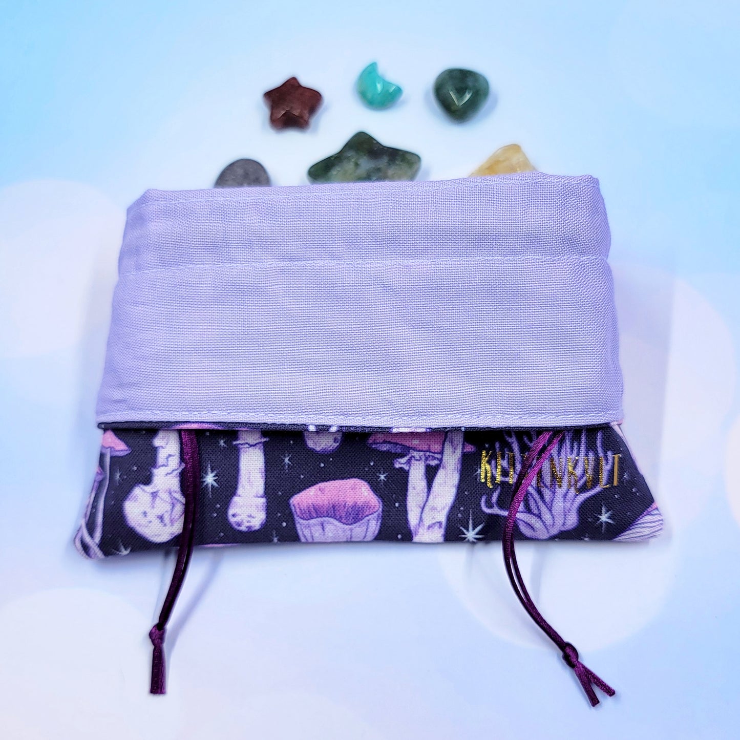 Mystical Witchy Mushroom Crystal Pouch