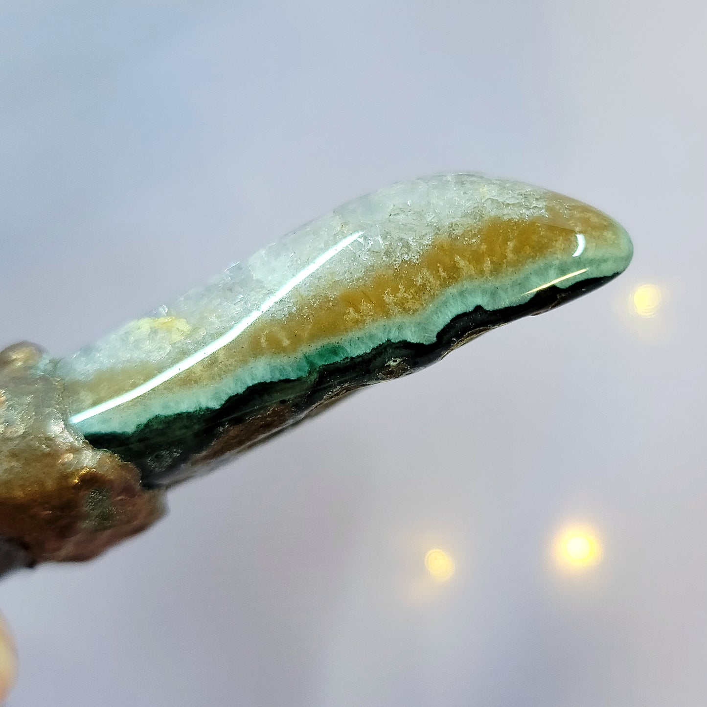 Super 7 Amethyst Electroformed Copper Pendant