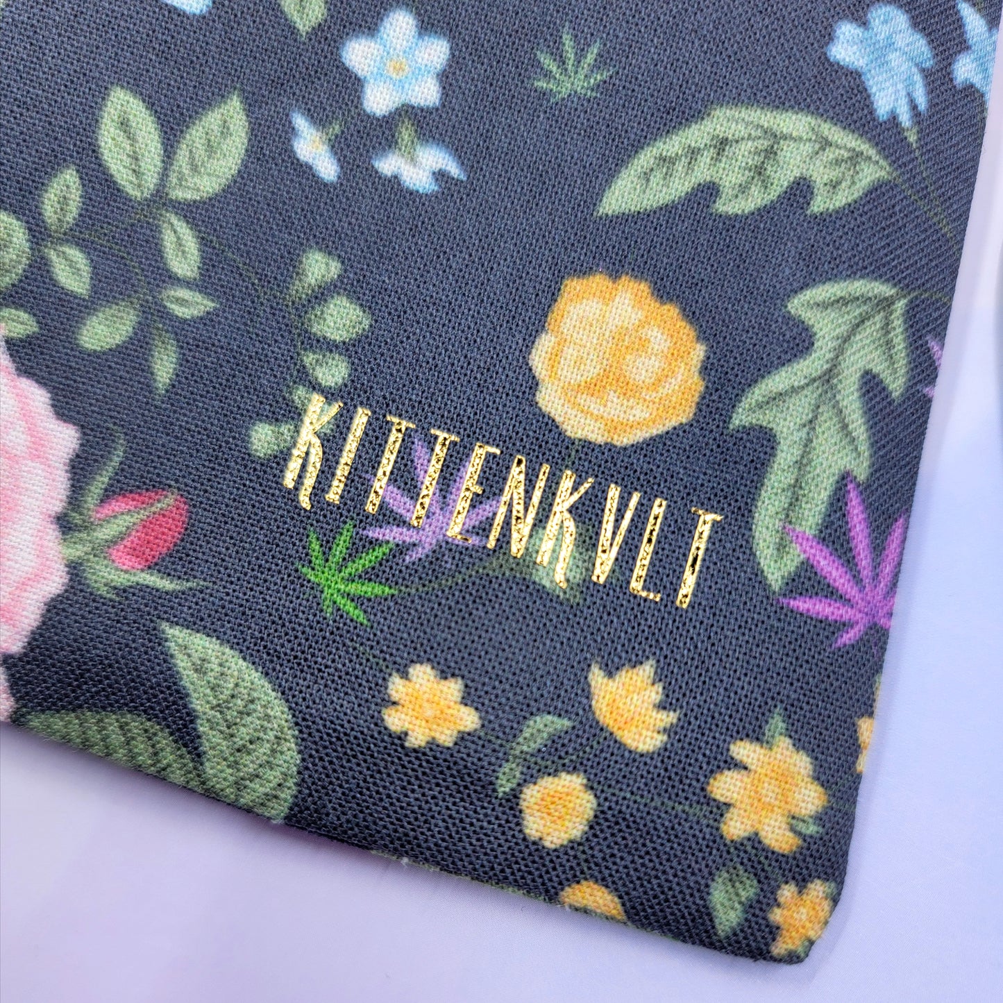 Roses, Pot Leaf, Wildflowers Trinket Pouch