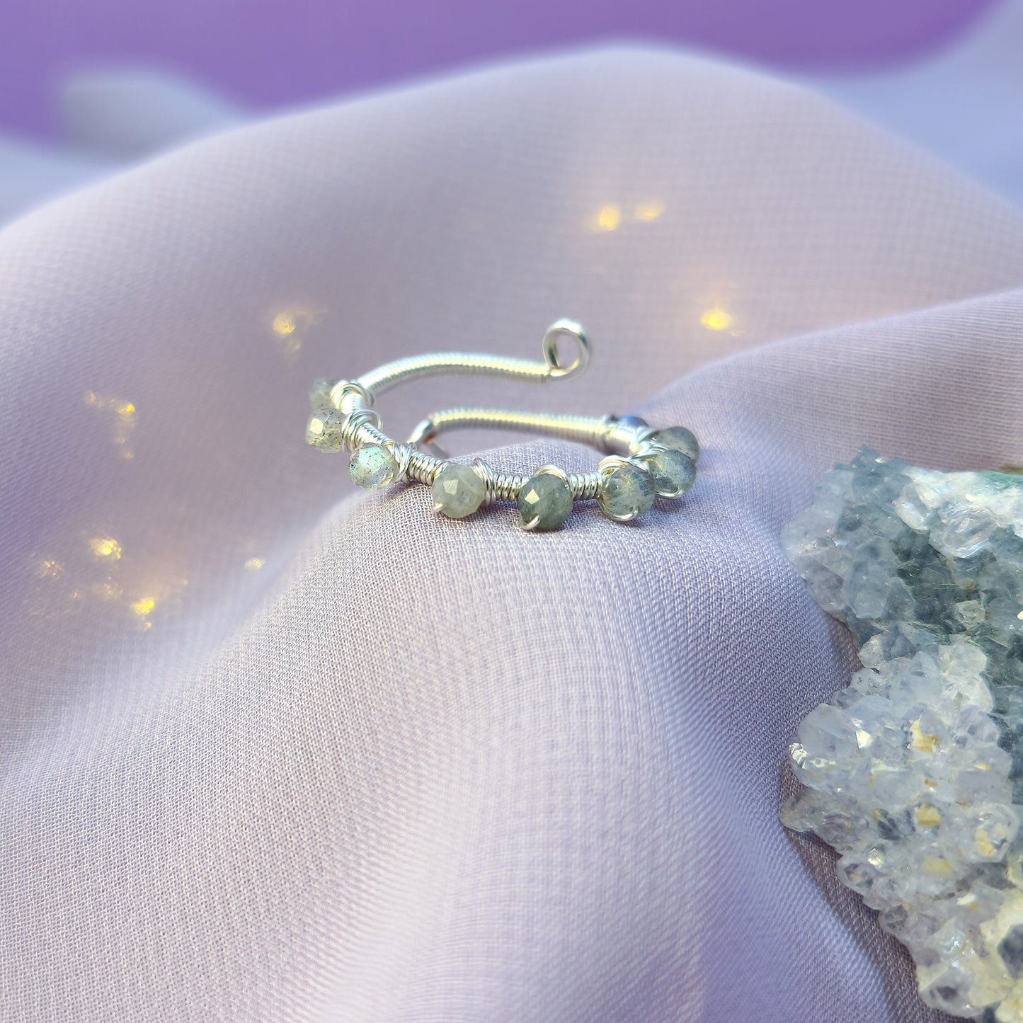 Ethereal Fairy Labradorite Adjustable Ring